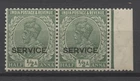 INDIA - AN OLD 1/2 A PAIR - w. OVERPRINTS 4 "SERVICE" - MNH!!