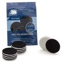  2" PRO Felt Polishing Pads for Cerium Oxide ing, Scratch Removal and 
