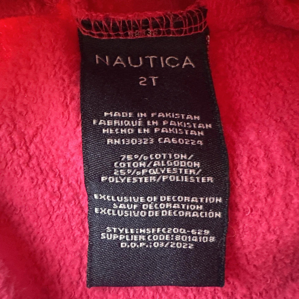 Nautica 慢跑运动裤 学步儿童 女孩 尺寸 2t 粉红色口袋 标志 #37473 — 第 4/4 张图片