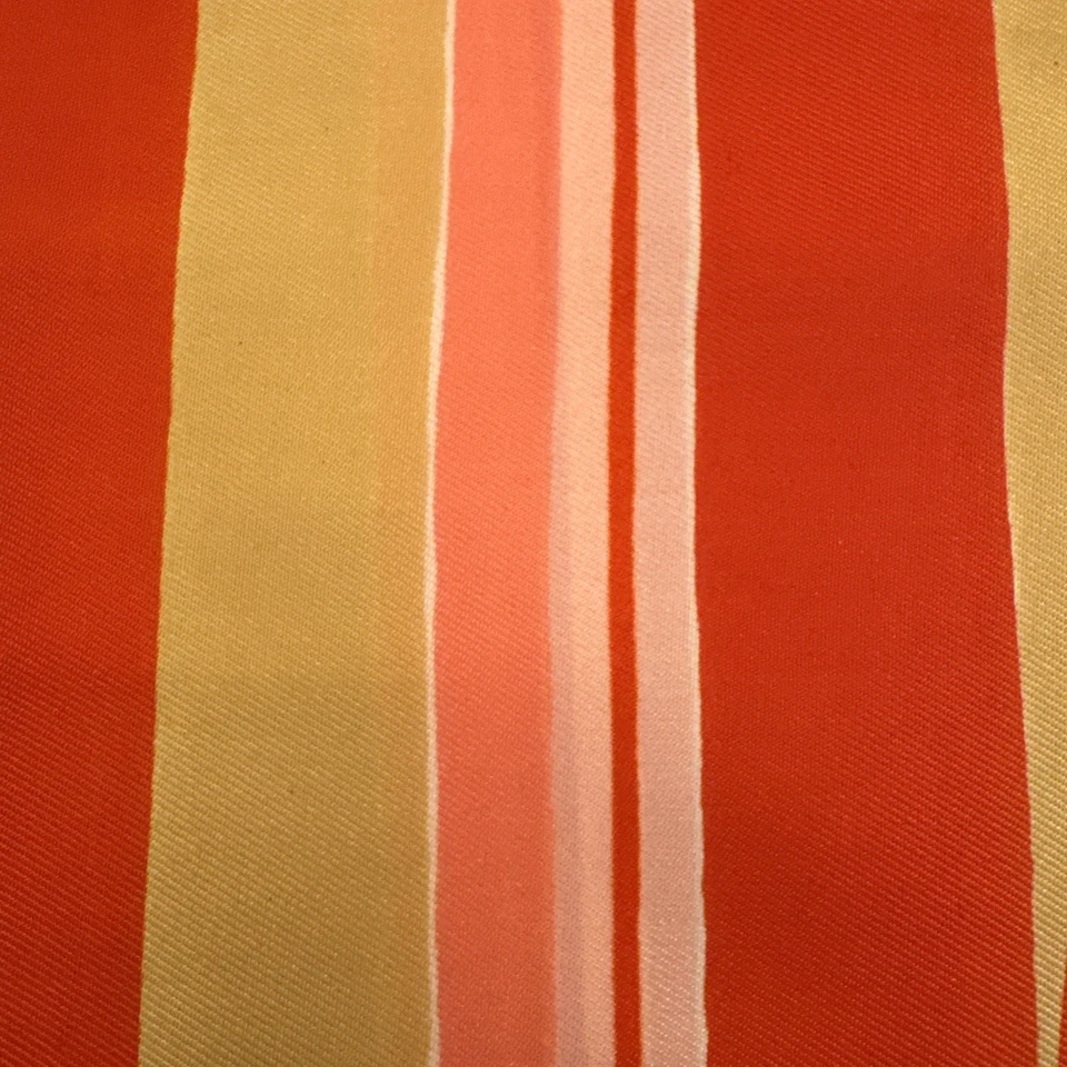 Vintage Vera Neuman Mod Acetate Scarf Red Pink Green Stripe Italy 13.5”X 64” - Image 4 of 4