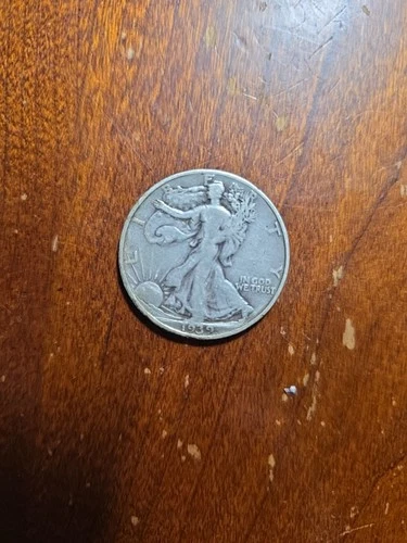 1939 D Walking Liberty Silver Half Dollar- VF Plus quality Coin - FREE SHIPPING