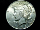 US 1935 PEACE SILVER DOLLAR AU