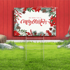 We wish you a merry Christmas indoor outdoor yard sign