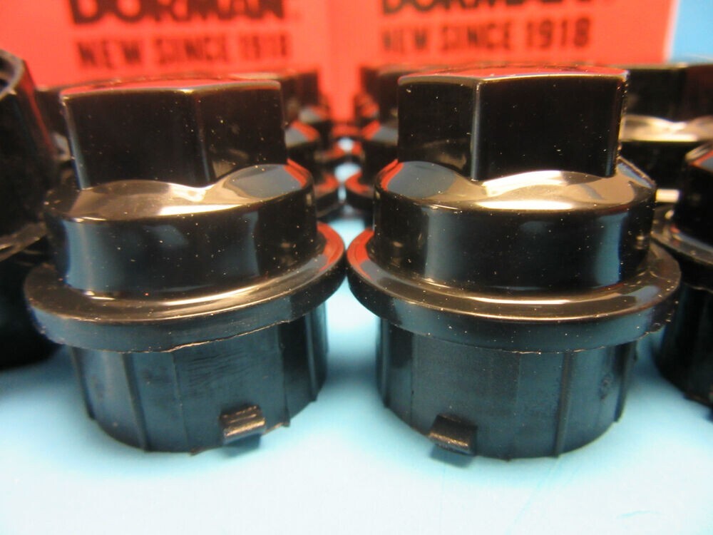 Geartronics Black Plastic Wheel Lug Nut Covers – Fits GM 9593028, 9593228 – 20-Pack, 24mm, Replace Kits