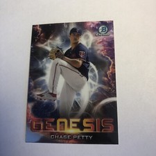Chase Petty 2021 Bowman Draft Chrome Genesis Insert Prospect #GNS-9