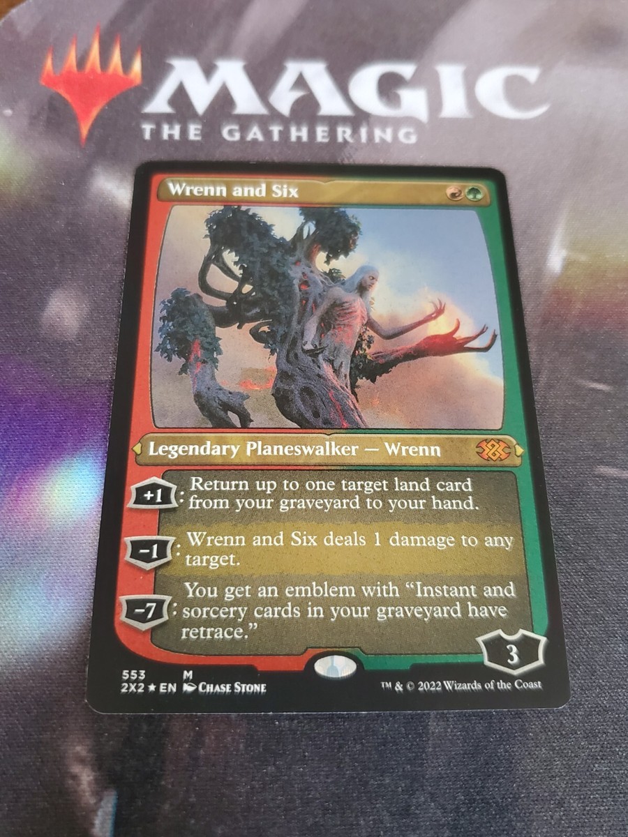 Wrenn and Six プレインズウォーカーカードfoil英版 Mtg. Wrenn and Six. Foil Etched. Double Masters 2022. Pack