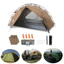 Camping Tent 2 Person Double Layer 210T Tear-stop Fabric Waterproof PU 3000mm