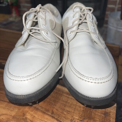 FootJoy Size 6M Golf Shoes Sierra Treks Womens Tan White 98732