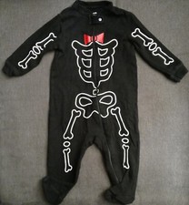 Halloween Baby Footed Pajamas Sleeper Romper Front Zip Cotton Size 6-9 Months 