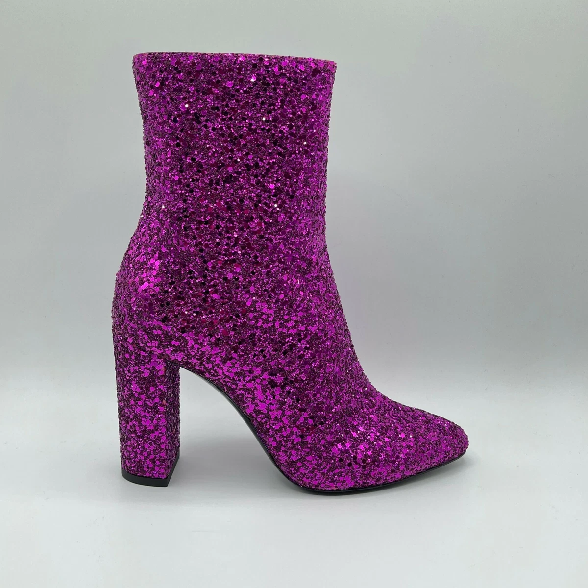 Ysl pink store glitter boots