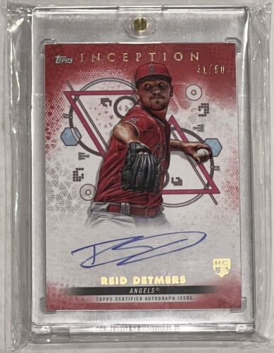 2022 Topps Inception Baseball Reid Detmers Rookie Auto Red Parallel /50 Angels