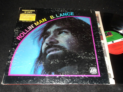 Blue Eyed SOUL Bobby Lance LP ATLANTIC B. Lance' ROLLIN' MAN Advance Sticker 72