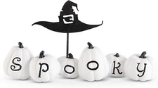 K & K Interiors - Spooky Pumpkins with Witch Hat - 42014B