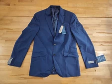 Men's Kenneth Cole Reaction Techni-Cole The Flex Coat Suit Jacket 38REG Blue