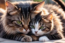 Digital image Cats picture photo wallpaper background desktop AI art 17