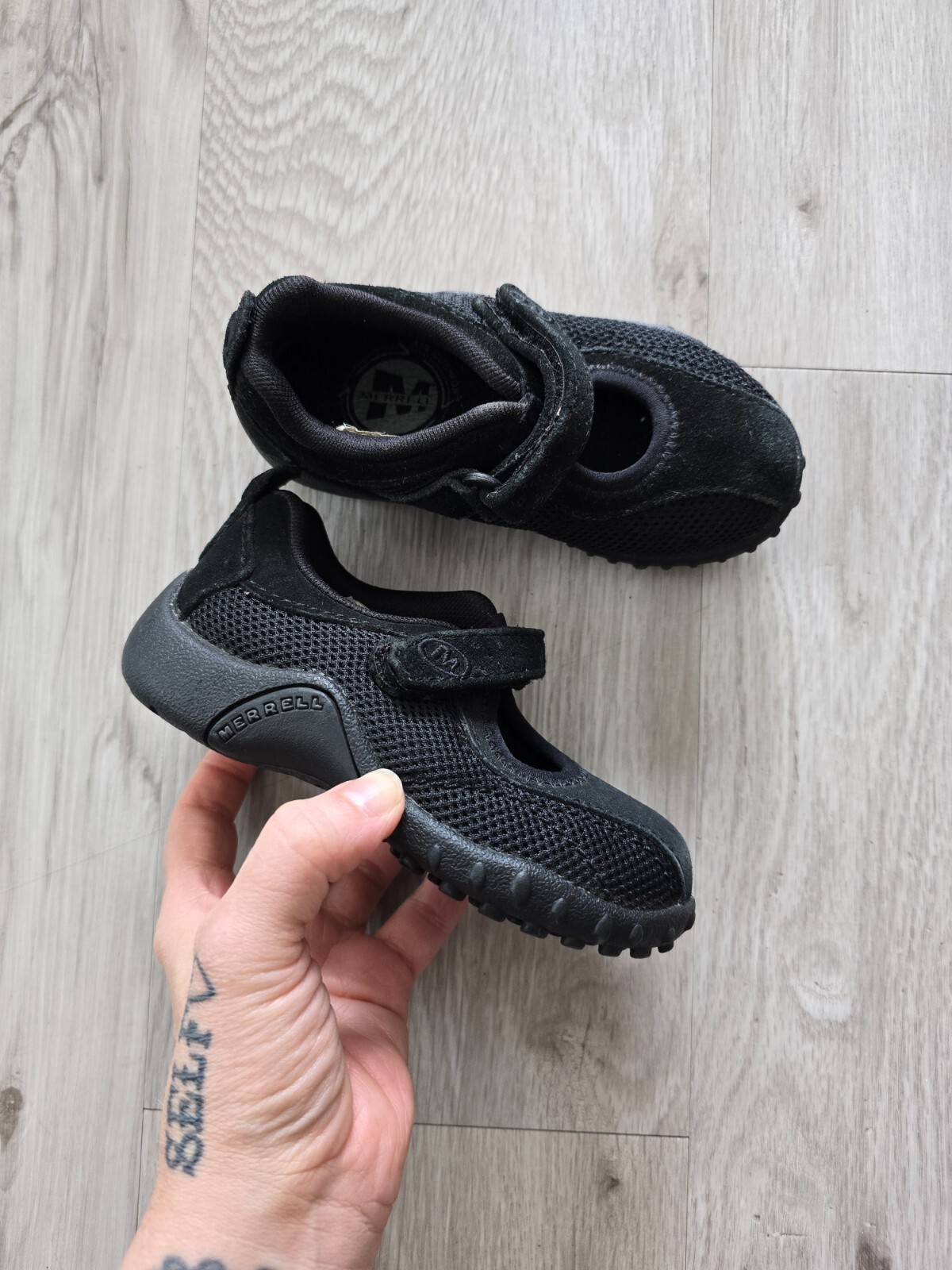 Merrell Scarpe sportive Mary Jane Balletcore nere in camoscio monocromatico Bambino 8