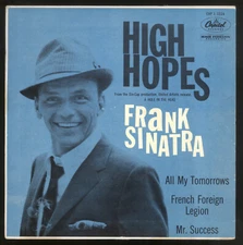 FRANK SINATRA 45RPM EP w/ PC Capitol EAP1-1224 "High Hopes" + 3 Songs EX+