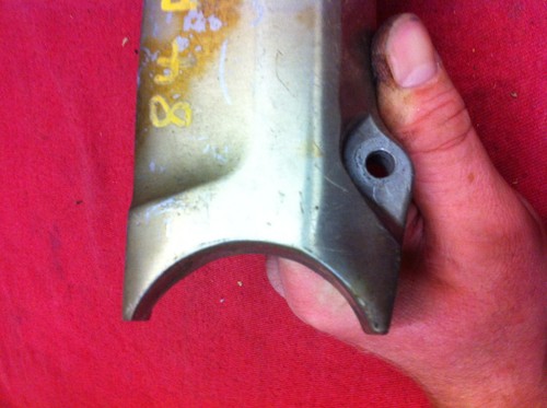 1984 84 Yamaha FJ600 FJ 600 Front Fender Mount Bracket Cover Fork Brace - Picture 9 of 12