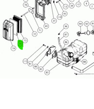 PRE FILTRO ARIA IN CARTA RICAMBIO PER ATOMIZZATORE M1200 CIFARELLI