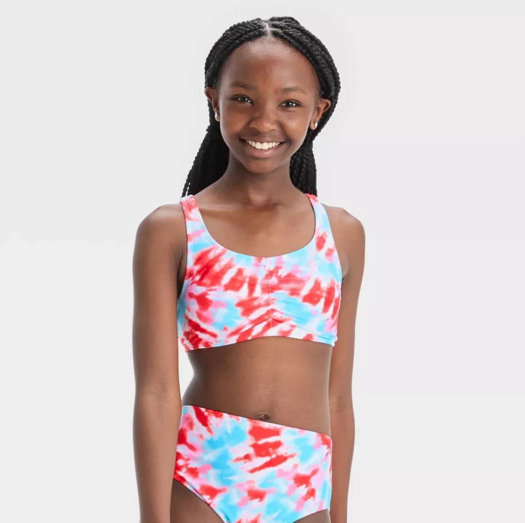 Girls tie dye best sale bikini