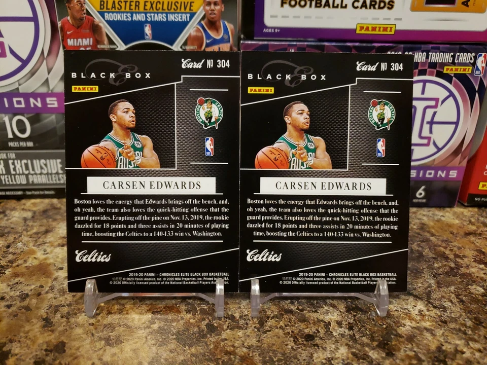 🔥CARSEN EDWARDS ROOKIE CHRONICLES BLACK BOX LOT /149 & /249 BOSTON CELTICS🔥 - Image 2 of 2