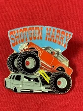 Shotgun Harry  Monster Truck collectible lapel pin, tie tack, hatpin museum 4X4