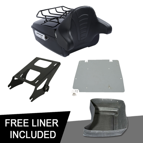 13.7 King Pack Trunk Pad Luggage Rack Fit For Harley Street Road Glide 14 22 21