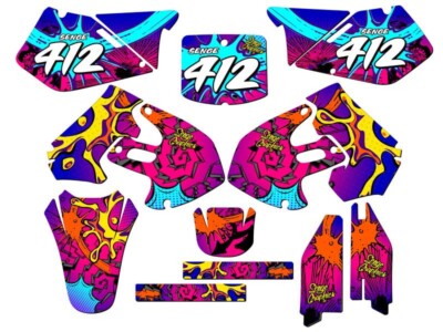 1999-2000 RM 250 ZANY Pink Senge Graphics Kit Compatible with Suzuki