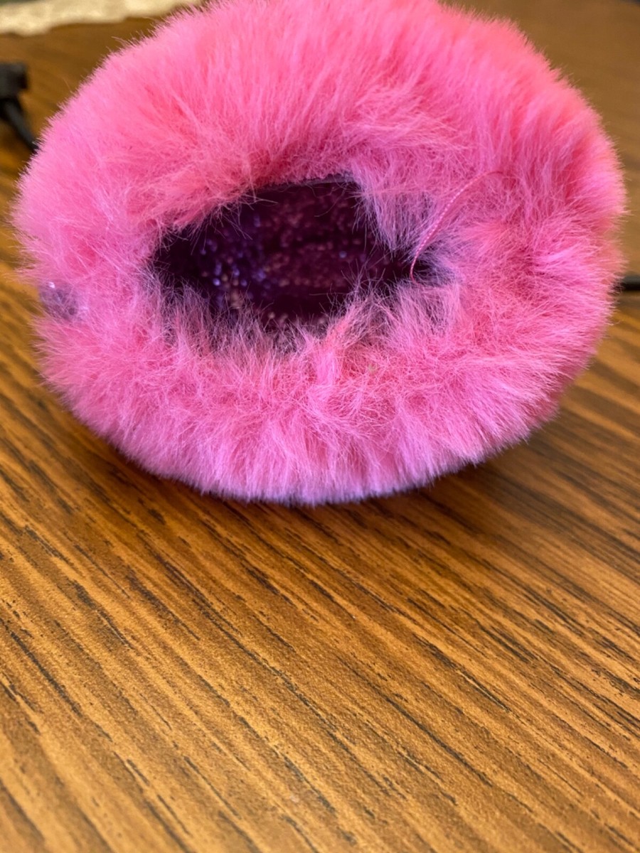 BATH & BODY WORKS HOT PINK FLAMINGO FUZZY POCKET *BAC GEL HOLDER