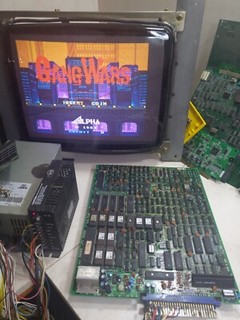 Gang Wars SNK Alpha Denshi Japan Arcade PCB Jamma