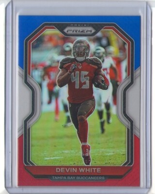 DEVIN WHITE 2020 Panini Prizm RED WHITE BLUE Refractor #259 BUCS LSU