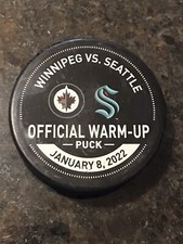 SEATTLE KRAKEN vs Winnipeg Jets Warm-Up Puck 1/8/22