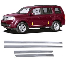 Chrome Side Door Molding 4 Door 4 Pcs S.steel For Honda Pilot 2009 To 2015