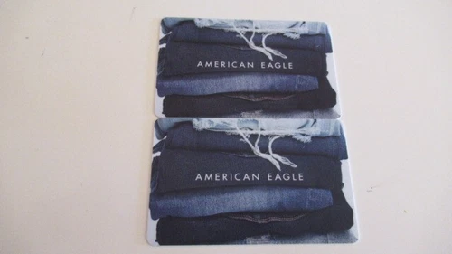 AMERICAN EAGLE GIFT CARDS BOTH  HAS 25 EACH SO TOTAL  50 SELLING FOR 40