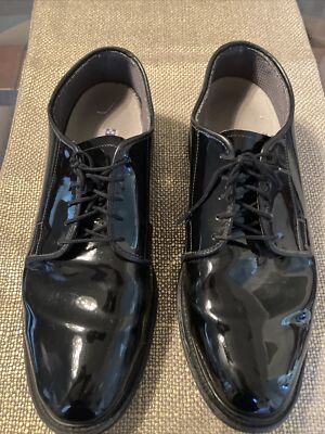 Mens 12 Bates Uniform Footwear Black Dress Shoes s-l400.jpg main image 3