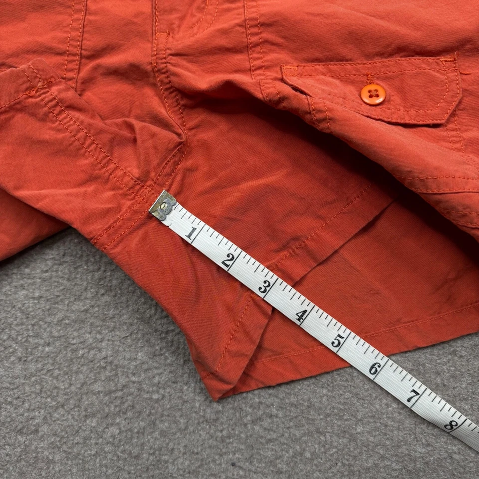 Polo Jeans Co. Shorts Womens 8 Orange Cargo Pockets Dunne Vintage Y2K Ladies PRL - Image 4 of 4