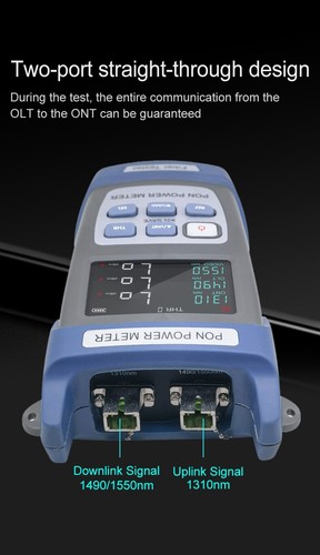 PON Power Meter Optical Fiber Tester FTTX ONT/OLT 1310nm/1490nm/1550nm Handheld - 第 6/13 張圖片