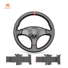 Mewant Black Pu Leather Car Steering Wheel Cover For Honda Integra Type R Dc2