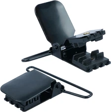 MELOTOUGH 2 Inch Suspender Clip Black Plated Heavy Duty Suspender Clip with Plas