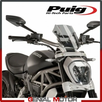 PARE-BRISE PUIG FUME CLAIR 8921H DUCATI X DIAVEL 1200 S 2016 / 2018 - Photo 1/2