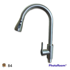 15.5 Inch High Arc Kitchen Faucet with Pull Out Sprayer  Swivel, Brushed Nickel