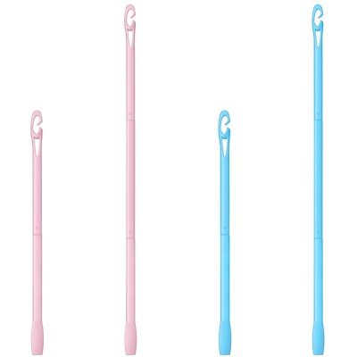 4 Pcs Spiral Hair Curlers for Long Wave Styling - Heatless Hook Curls in 13.8 an