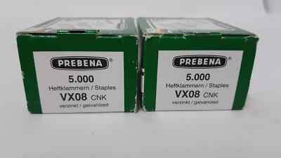 10.000 Stk Prebena Heftklammern VX08 CNK verzinkt Klammern 8mm Staples