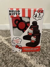 Hello Kitty Pair Of Back Seat Covers
