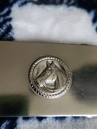 Horse Head Belt Buckle 2.25"×1.25" Child Size, Silver Colored, Made For 1" Belt - Picture 3 of 9