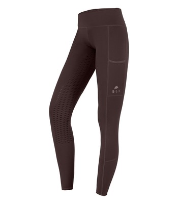 E.L.T Kinder THERMO Reitleggings Ella in Kastanienbraun