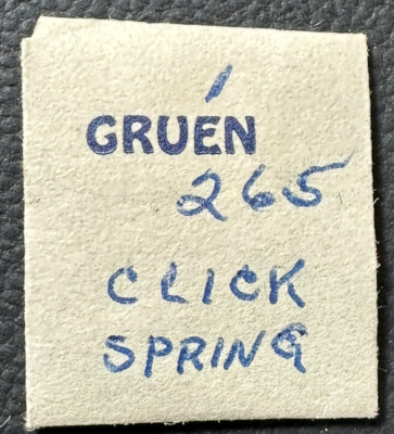 GRUEN #11 EB430 CAL265 CLICK SPRING GENUINE WATCH REPAIR PART WP4