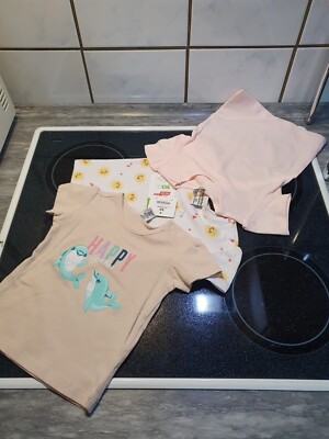3er Set bunte T-Shirts - Gr.62 - dopodopo -neu mit Etikett