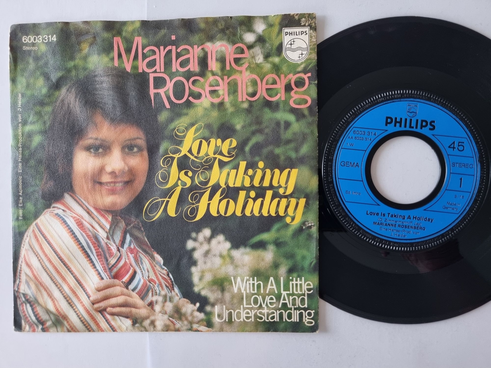 Marianne Rosenberg - Love is taking a holiday 7'' Vinyl Germany SUNG IN ENGLISH