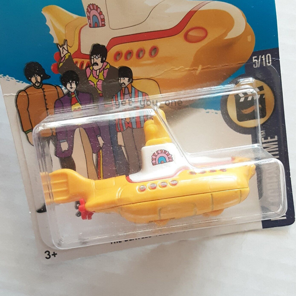 Hot Wheels Los Beatles Yellow Submarine, HW Tiempo de Pantalla 6/10